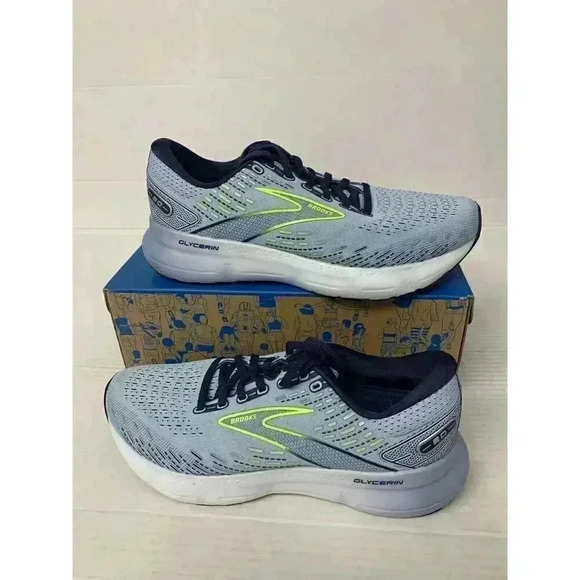 .1253 Brooks Glycerin 20, Med/Width, Light Blue, Running Shoes-US 10 Womens - Picture 1 of 6
